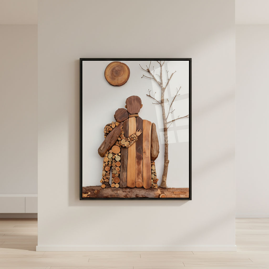 Rustic Family Love Art Printed Canvas