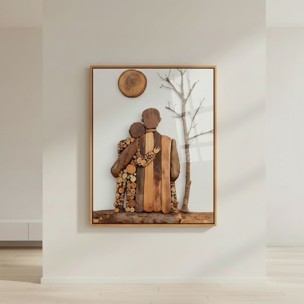 Rustic Family Love Art Printed Canvas