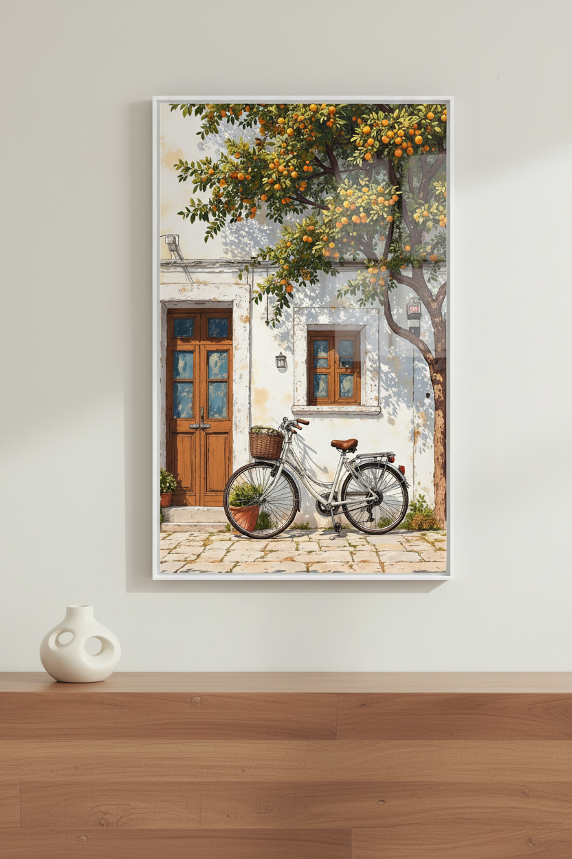 Mediterranean Orange Tree Canvas