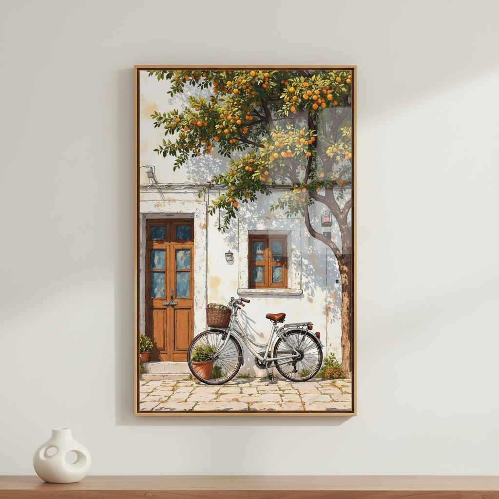 Mediterranean Orange Tree Canvas