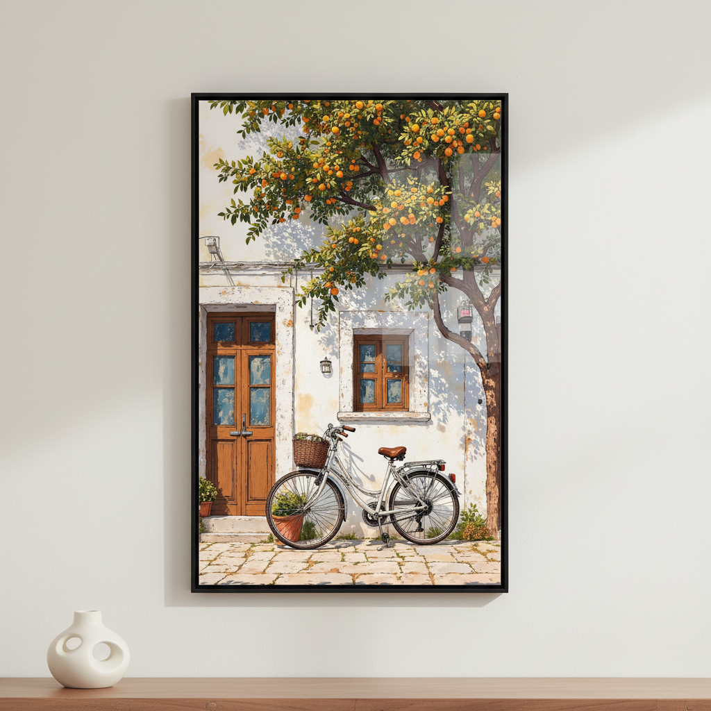 Mediterranean Orange Tree Canvas