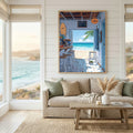 Seaside Beach Bar View Canvas Art