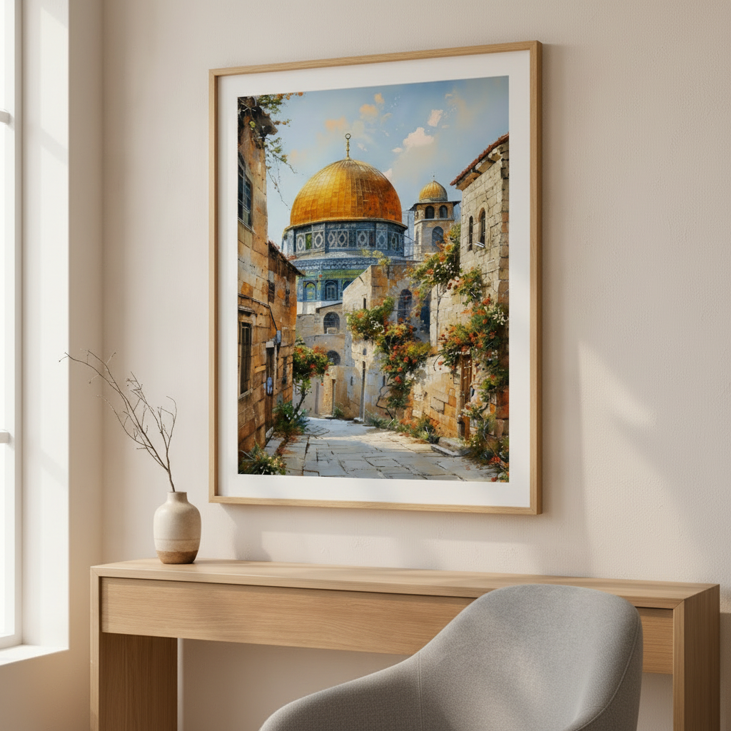 Masjed Al Aqsa Dome of the Rock Jerusalem Canvas Art