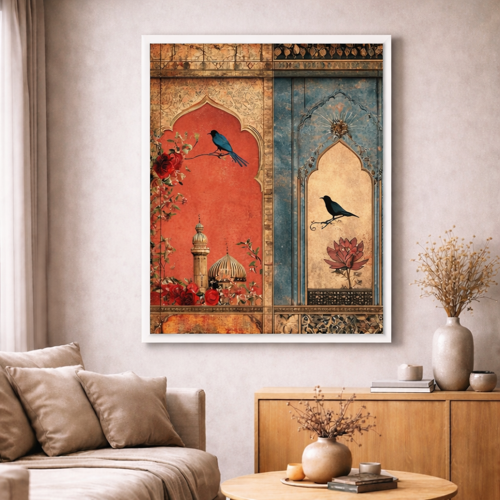 Oriental Birds Canvas
