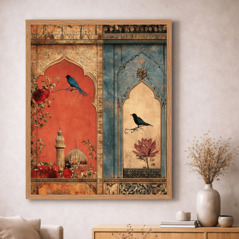 Oriental Birds Canvas