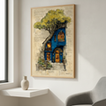 Architectural Tree House Canvas Wall Art