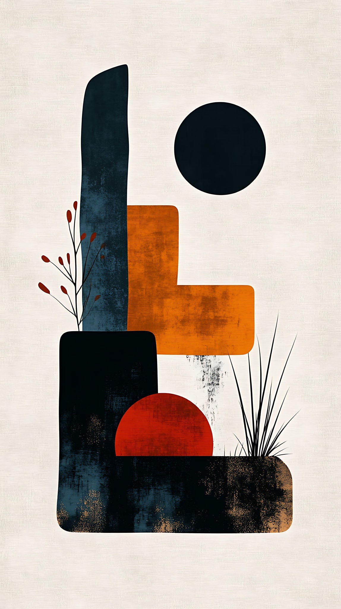 Abstract Geometric Composition Wall Art