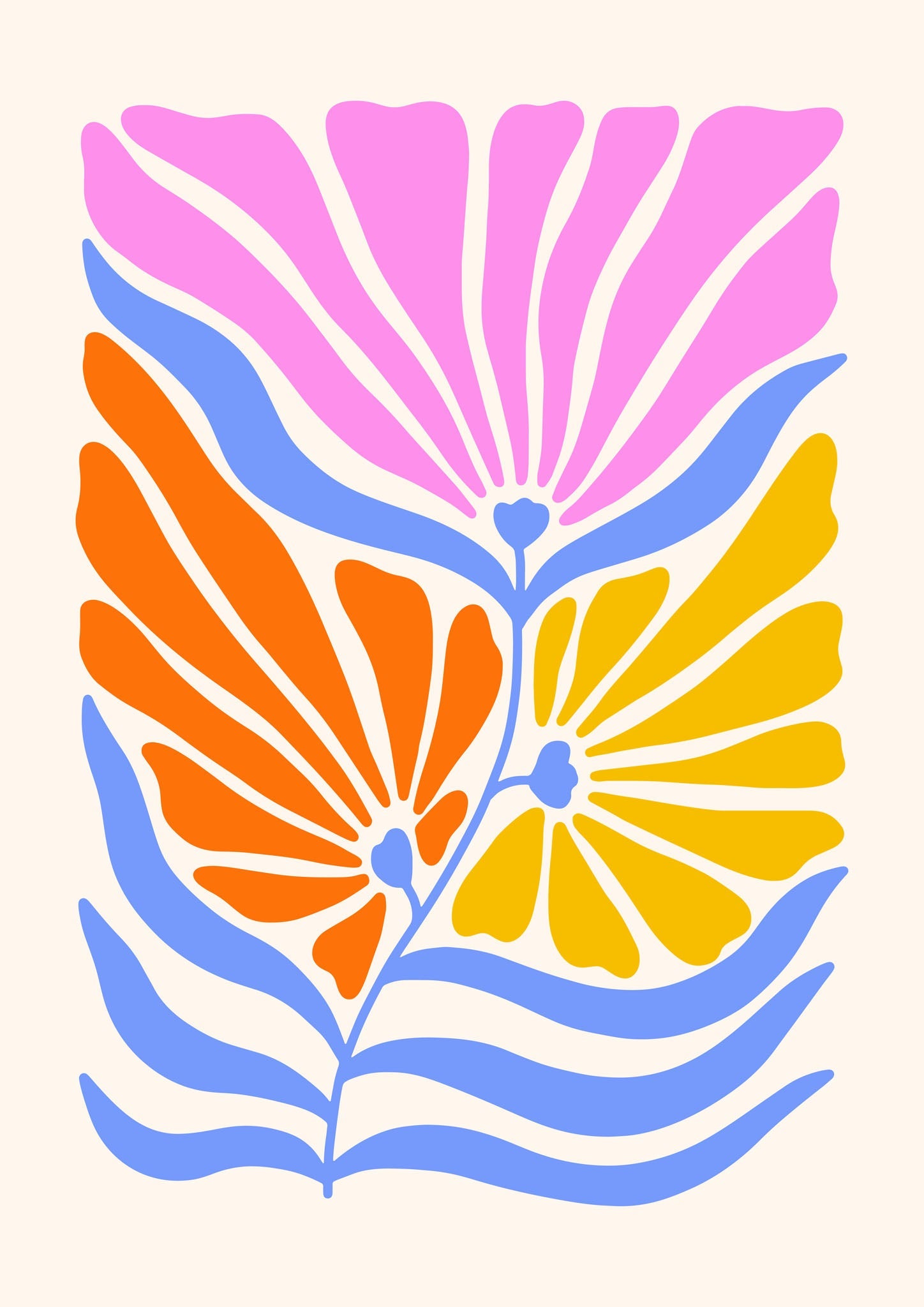 Abstract Floral Botanical Wall Art