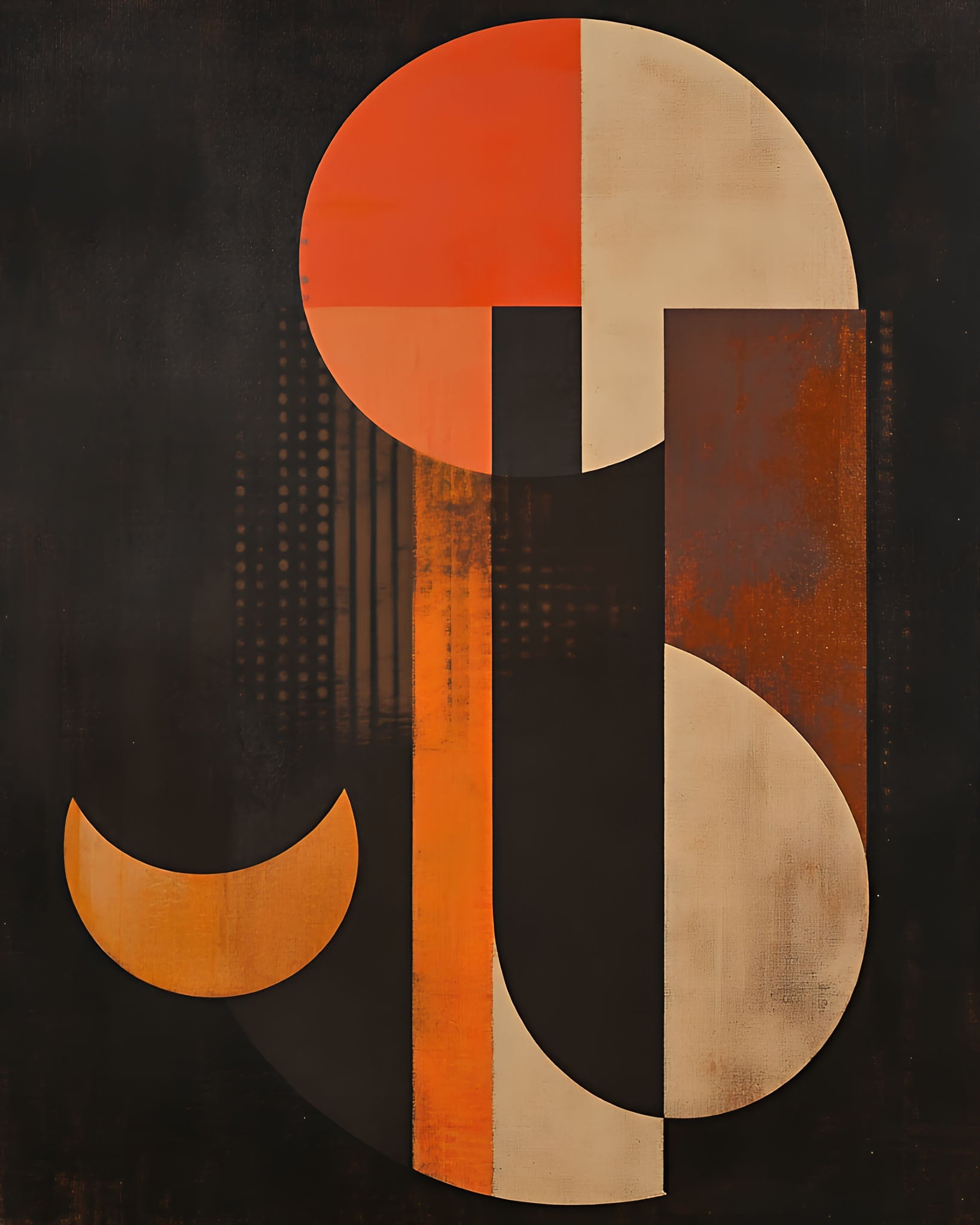 Abstract Geometric Composition Wall Art