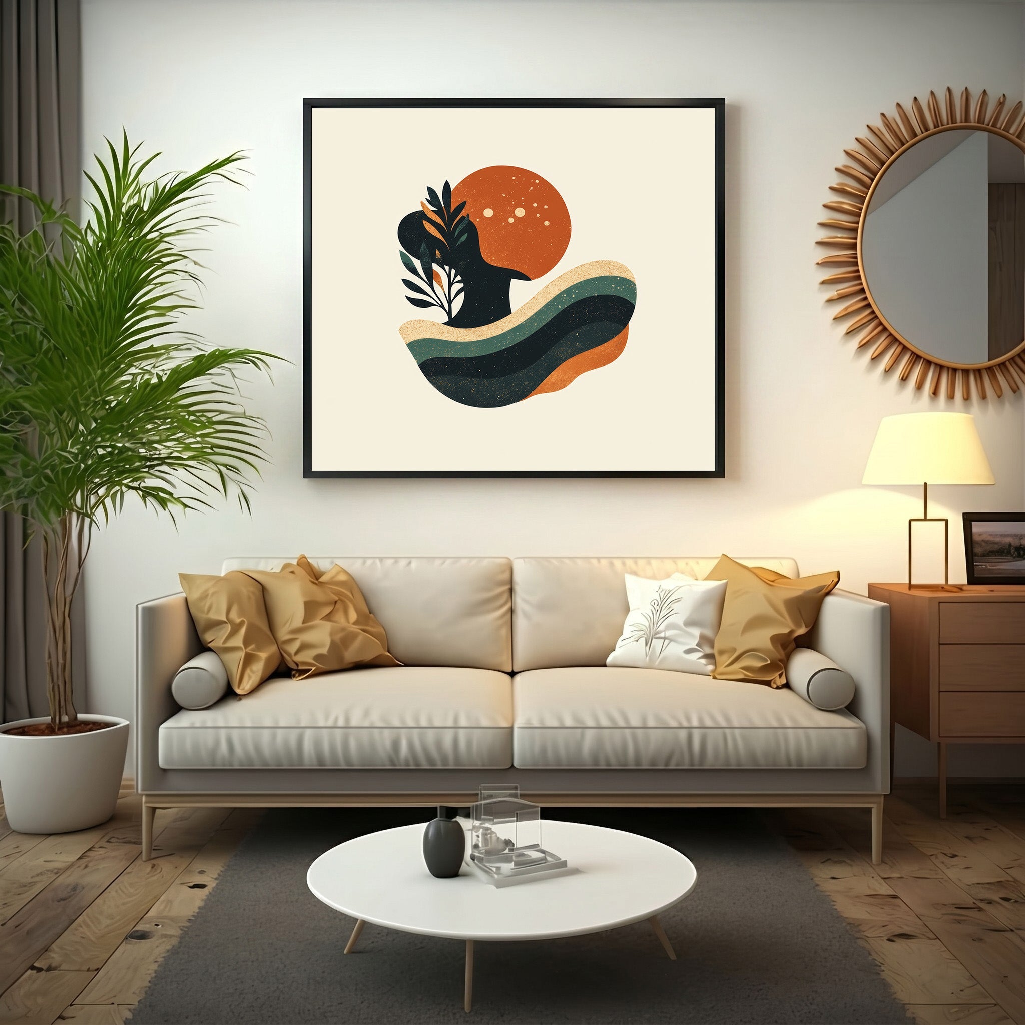 Abstract Organic Shapes Wall Art