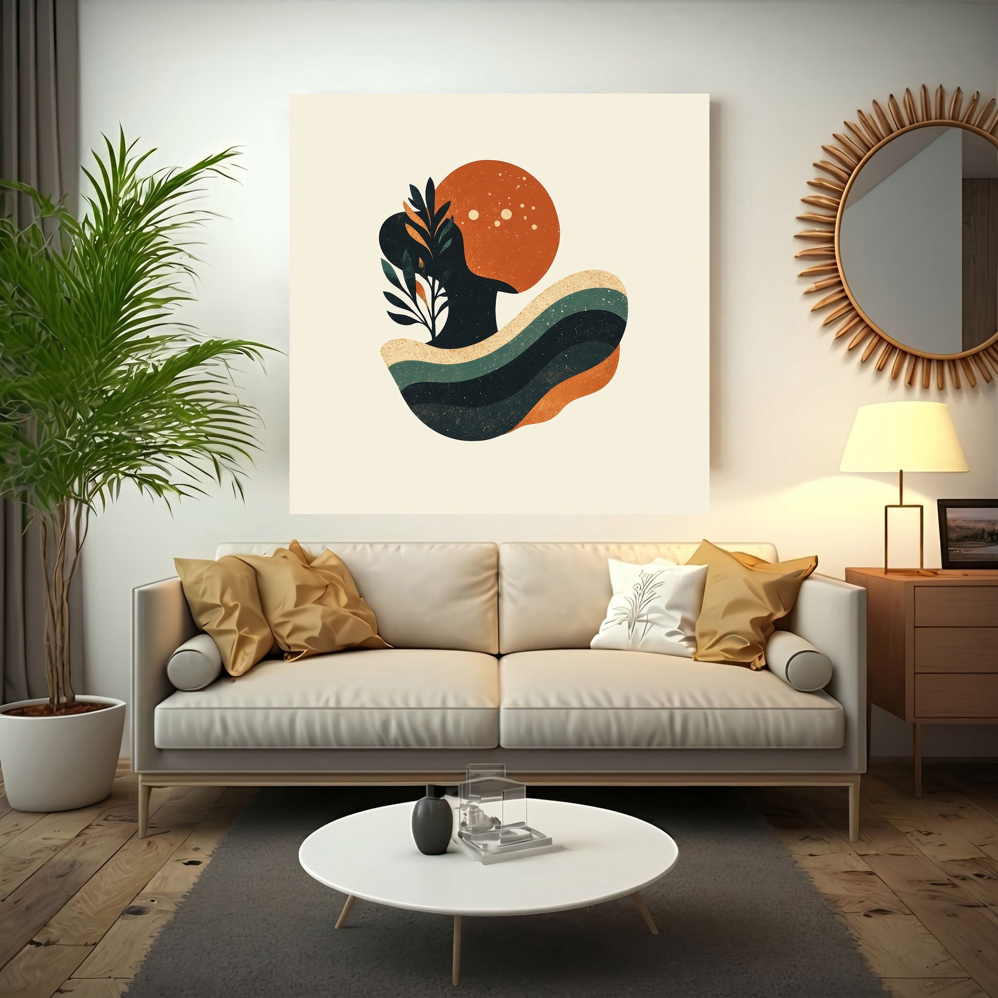 Abstract Organic Shapes Wall Art