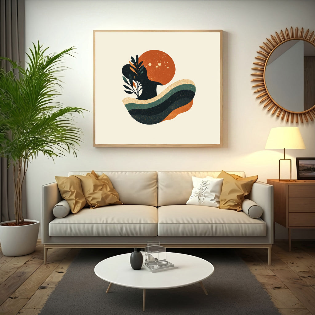 Abstract Organic Shapes Wall Art