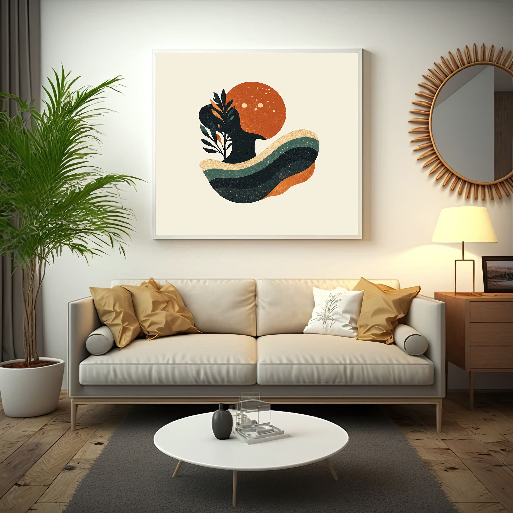 Abstract Organic Shapes Wall Art