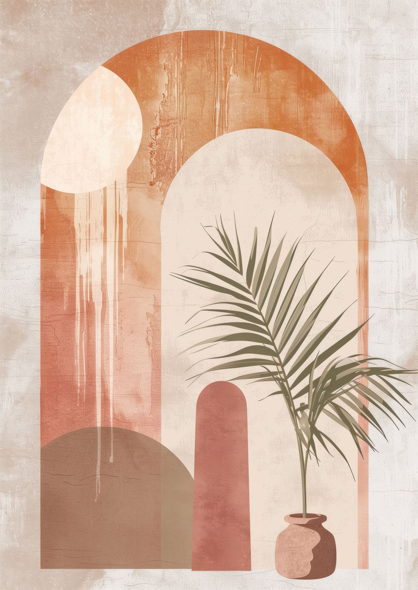 Abstract Archway Botanical Wall Art