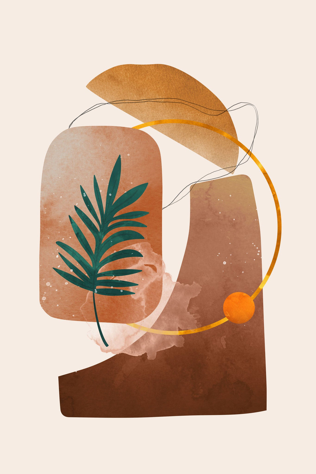 Abstract Botanical Wall Art
