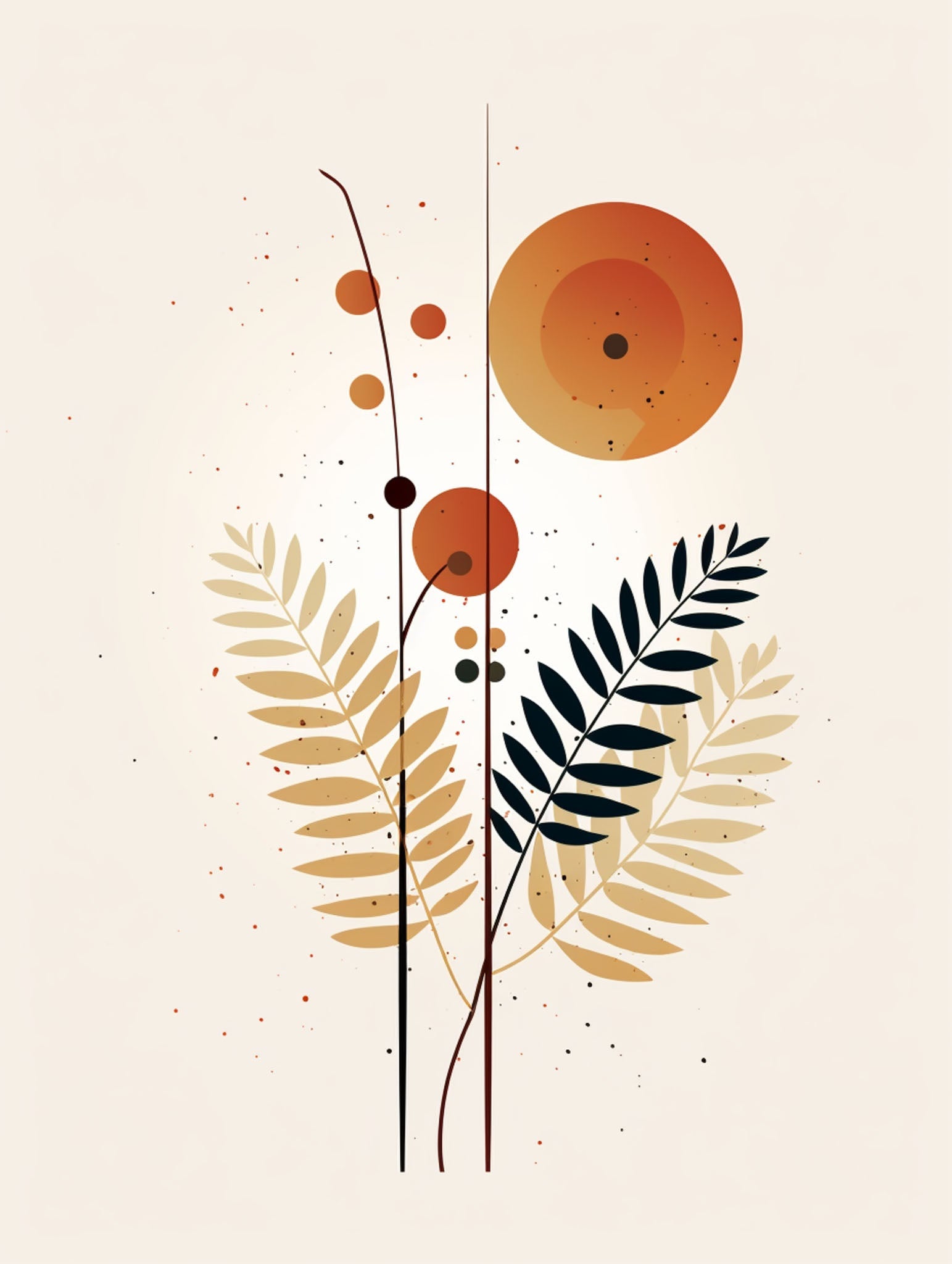 Abstract Botanical Wall Art