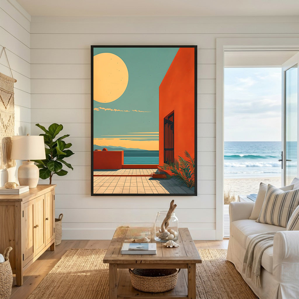 Coastal Sunset Archway Wall Art