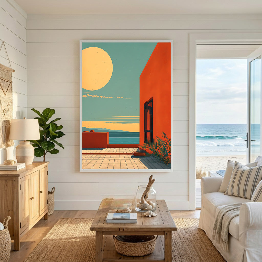 Coastal Sunset Archway Wall Art
