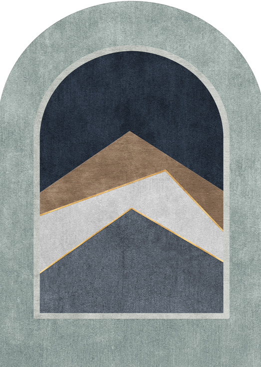 Abstract Arch Mountain Landscape Wall Art