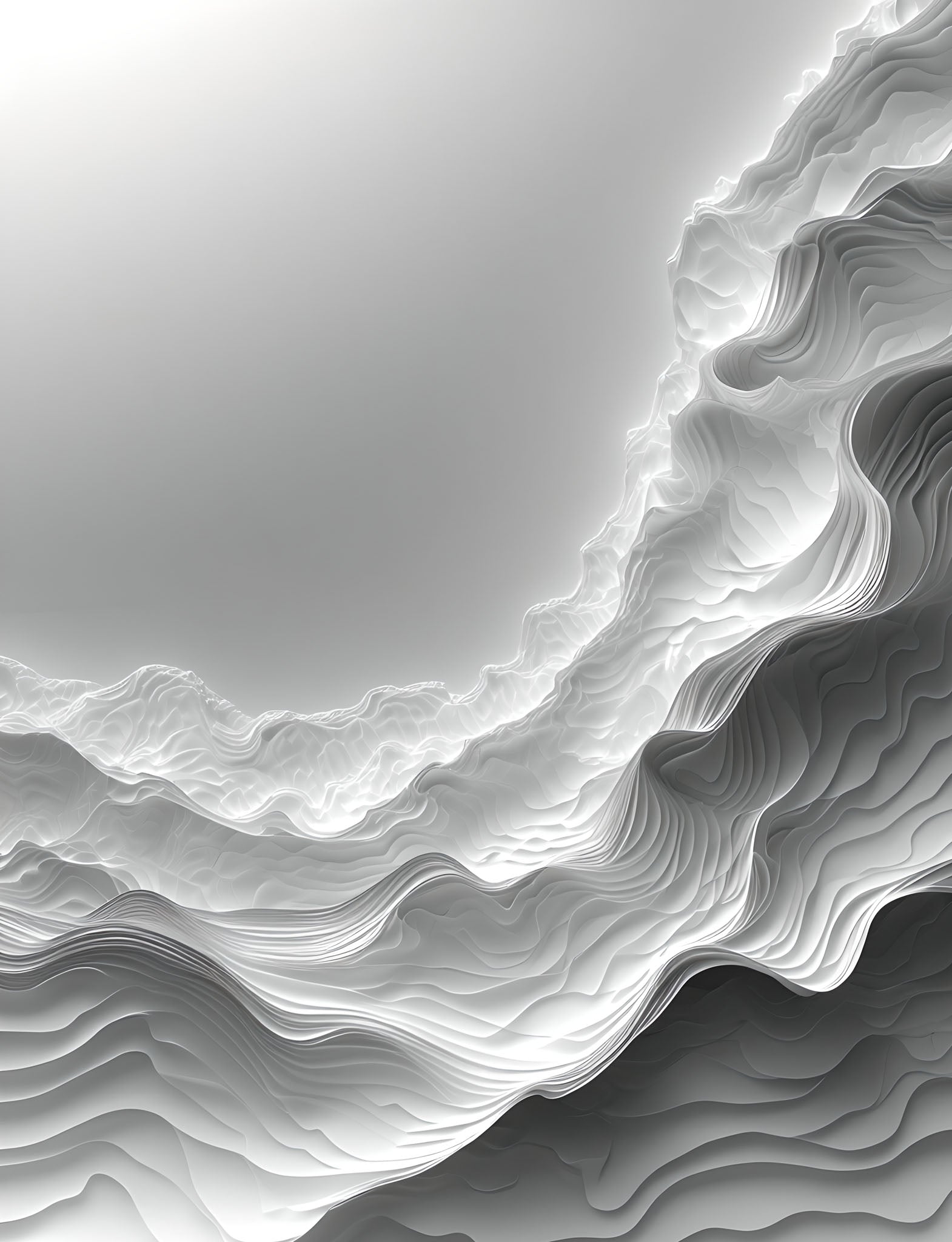 Abstract Mountain Landscape Wall Art
