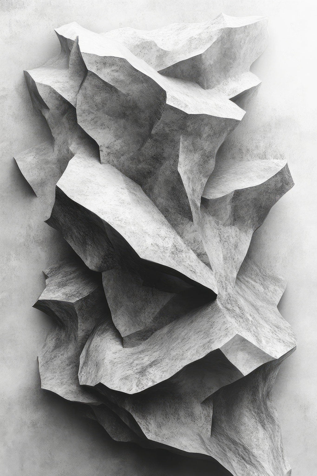 Abstract Stone Formation Wall Art