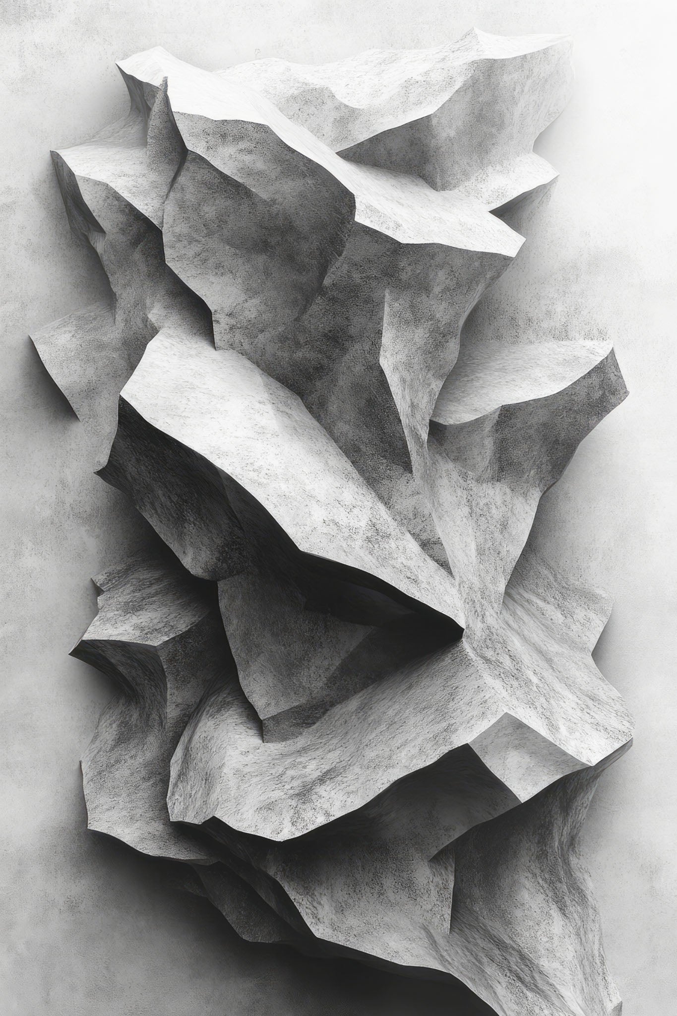 Abstract Stone Formation Wall Art