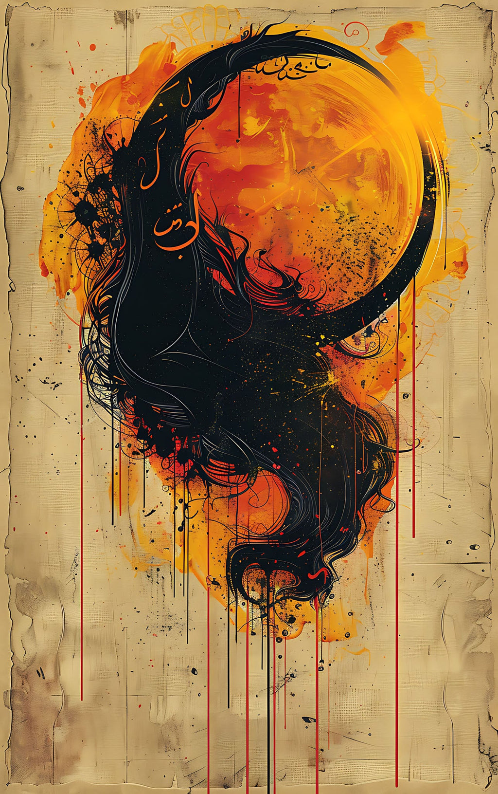 Abstract Celestial Body Wall Art