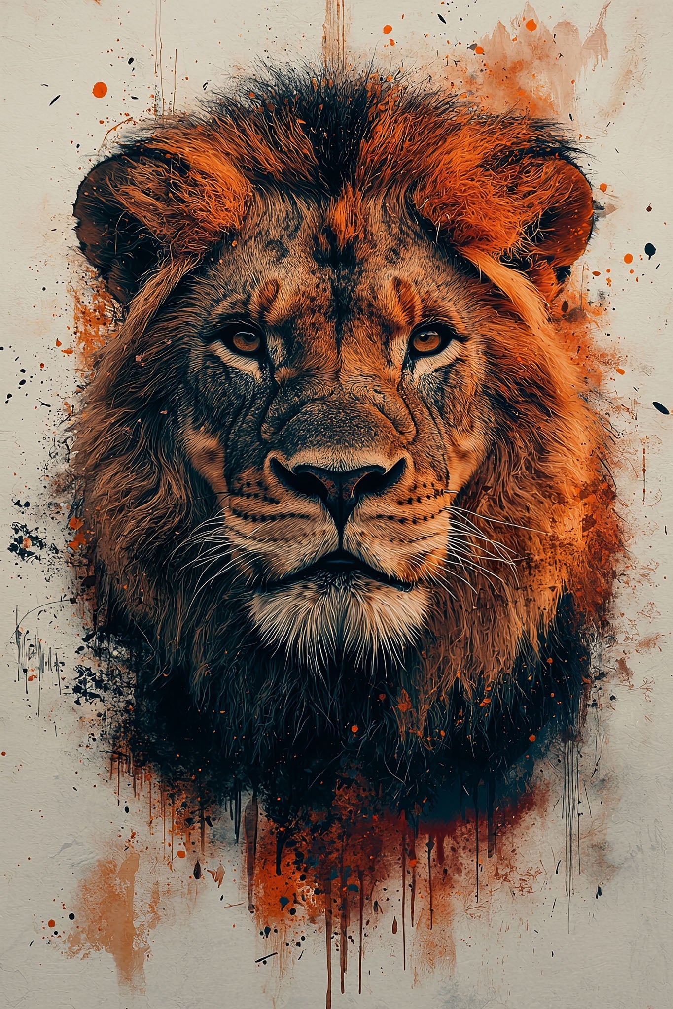 Majestic Lion Portrait Wall Art