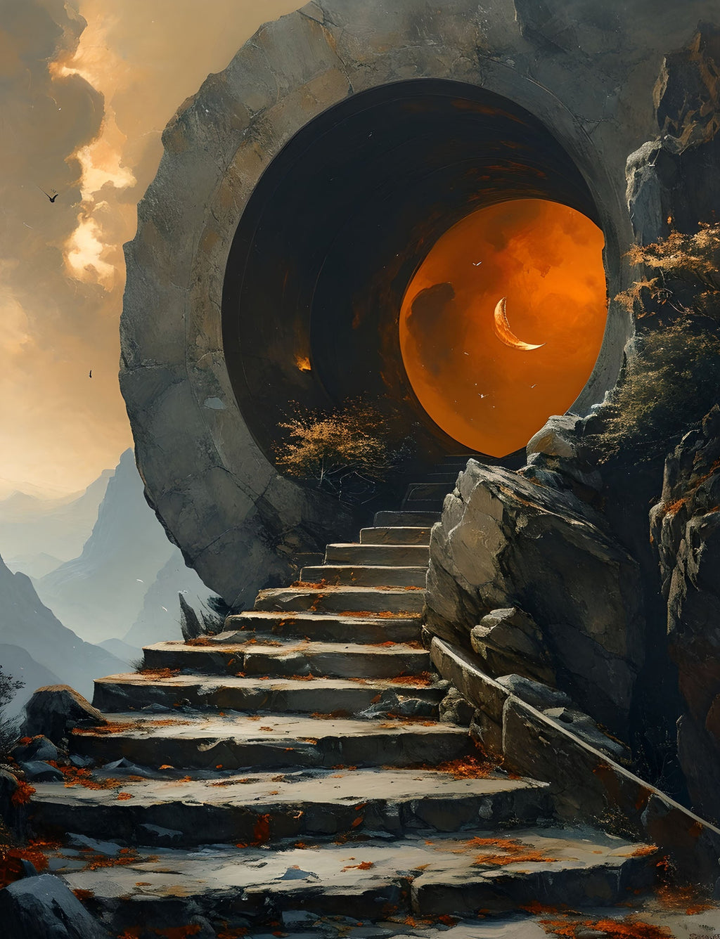 Mystical Stairway To The Celestial Portal