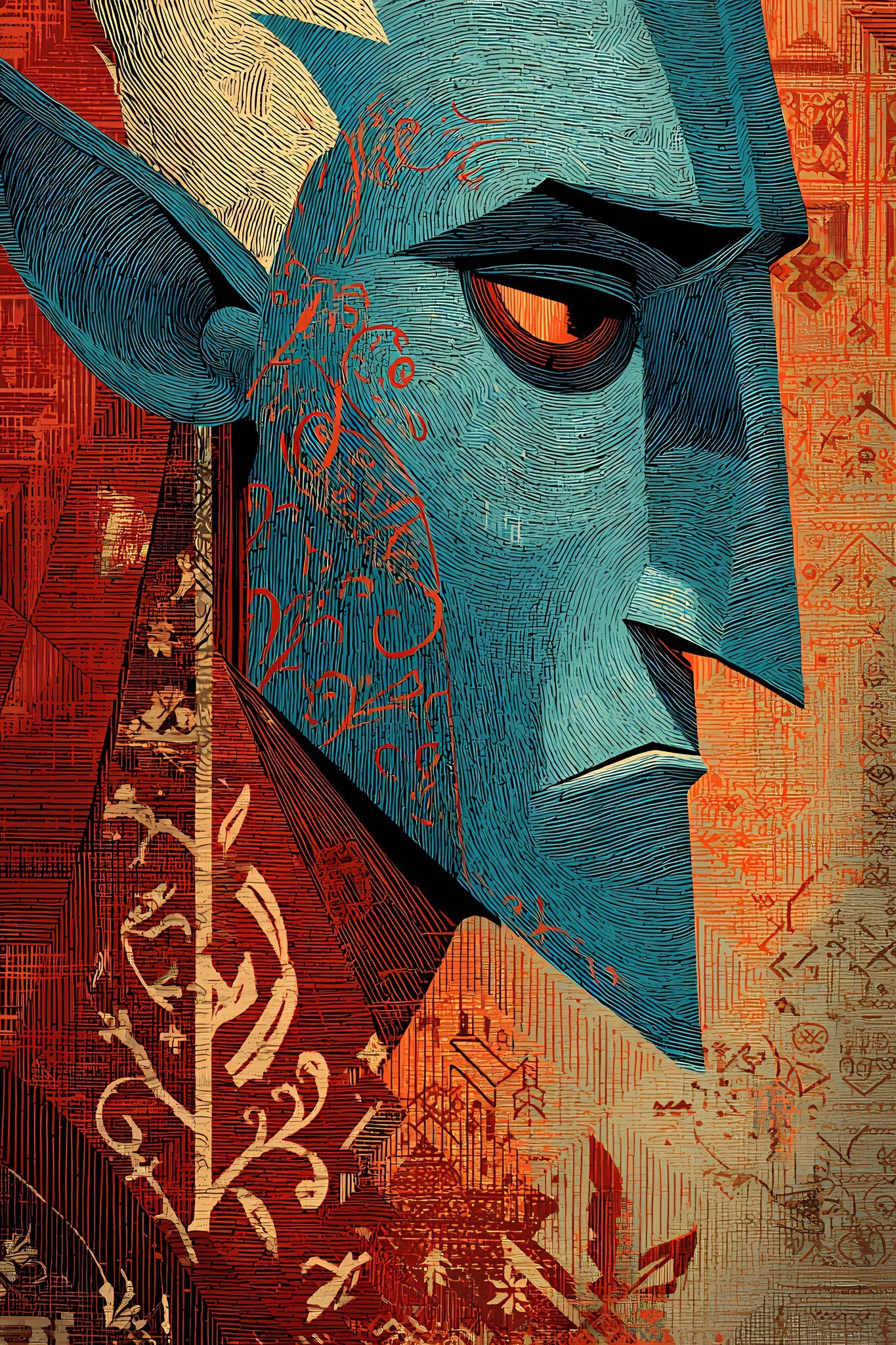Abstract Portrait Wall Art