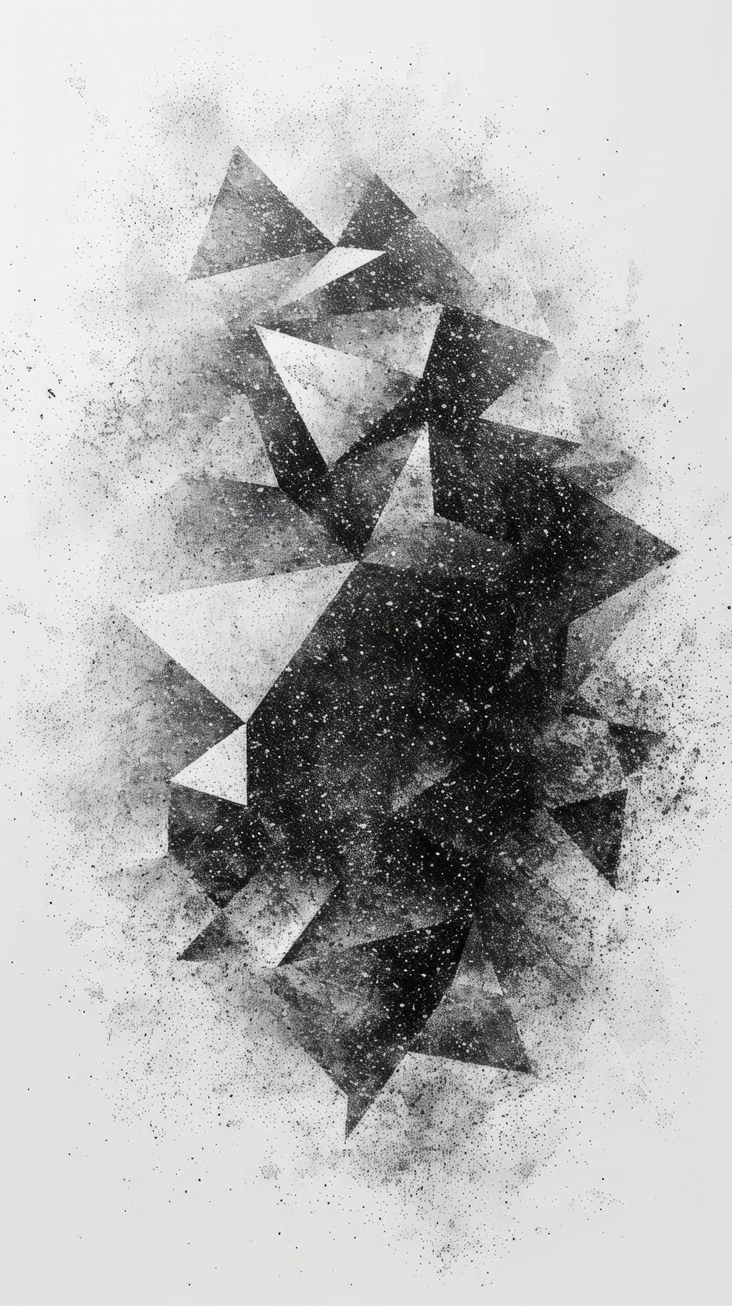 Abstract Geometric Fragment Wall Art