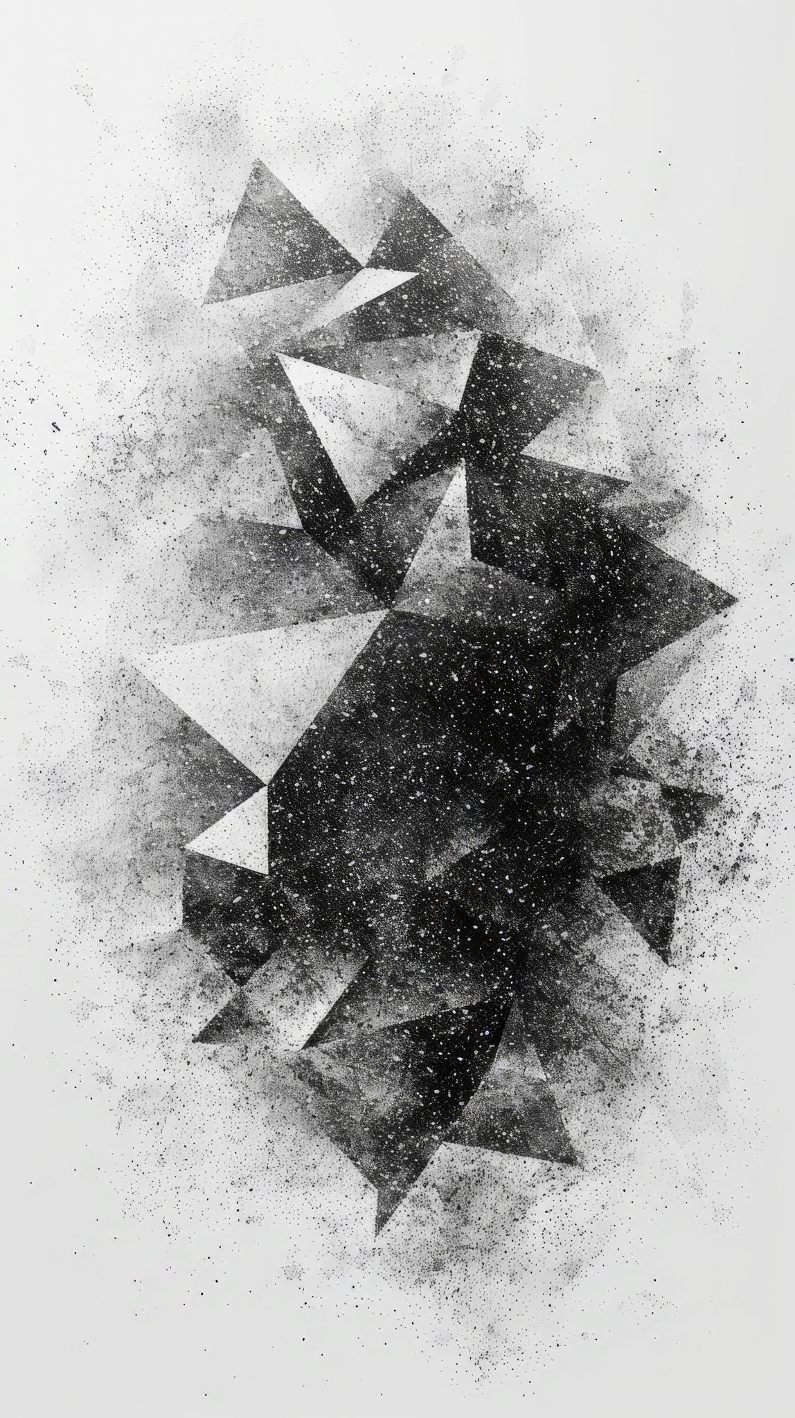 Abstract Geometric Fragment Wall Art