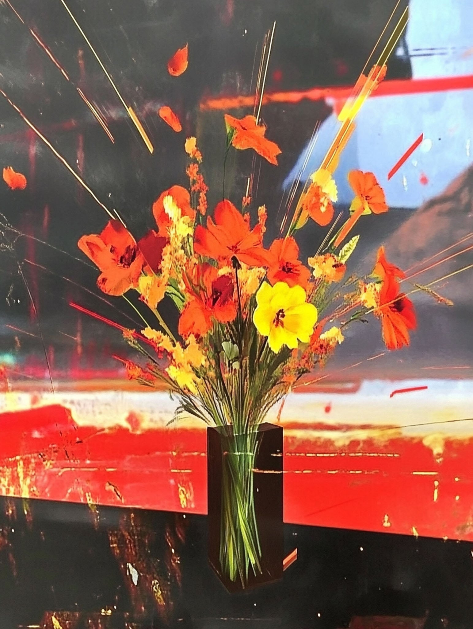 Abstract Floral Arrangement Wall Art