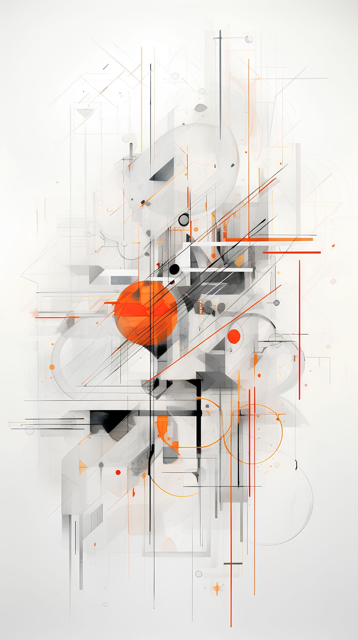 Abstract Geometric Composition Wall Art