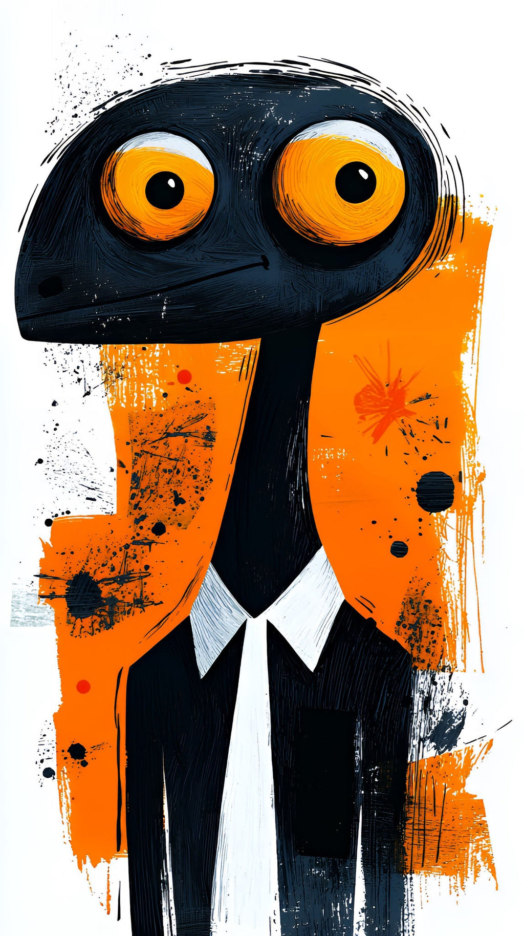 Whimsical Creature In Suit Wall Art