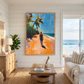 Tropical Beach Scene Wall Art