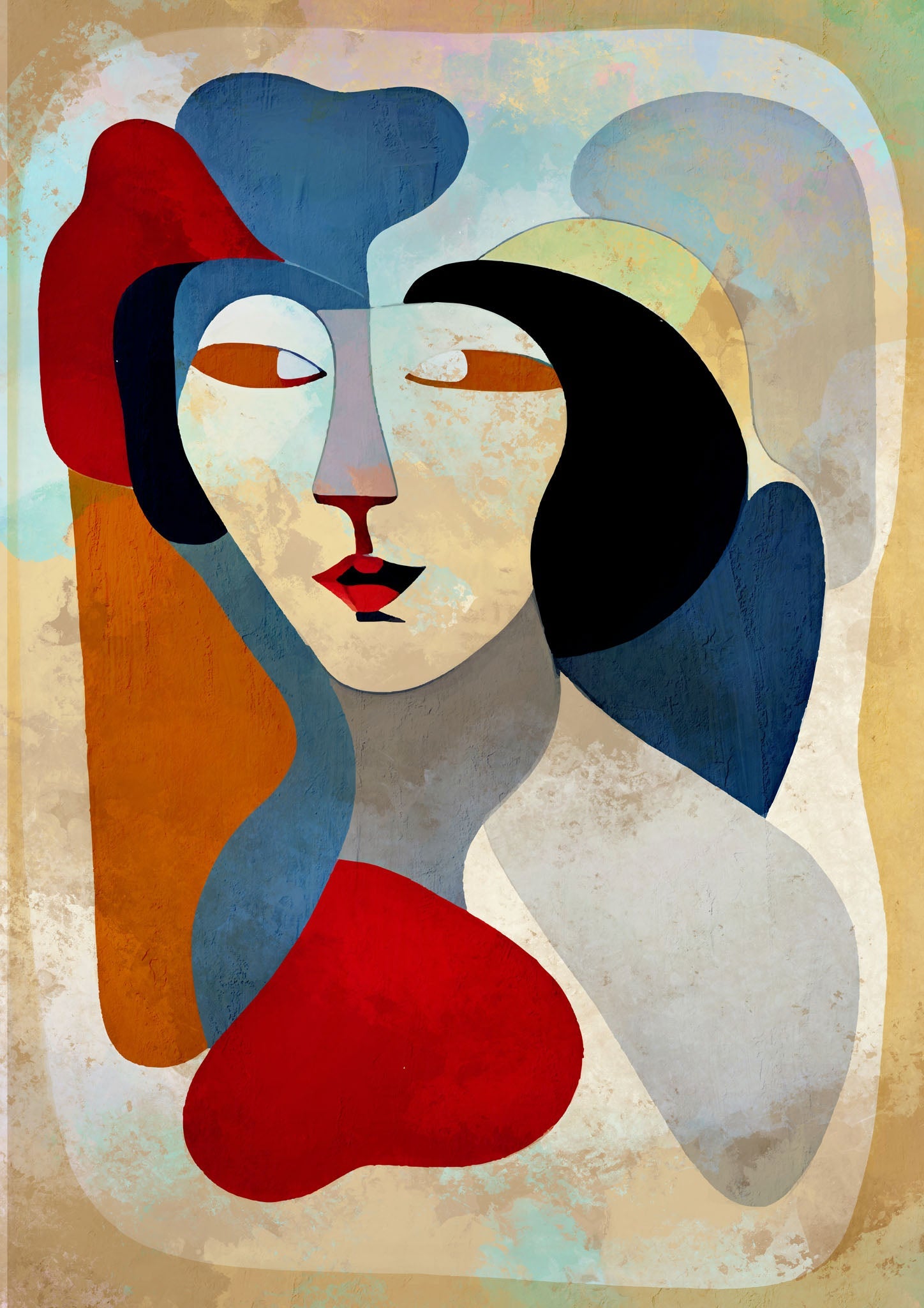 Abstract Portrait Wall Art