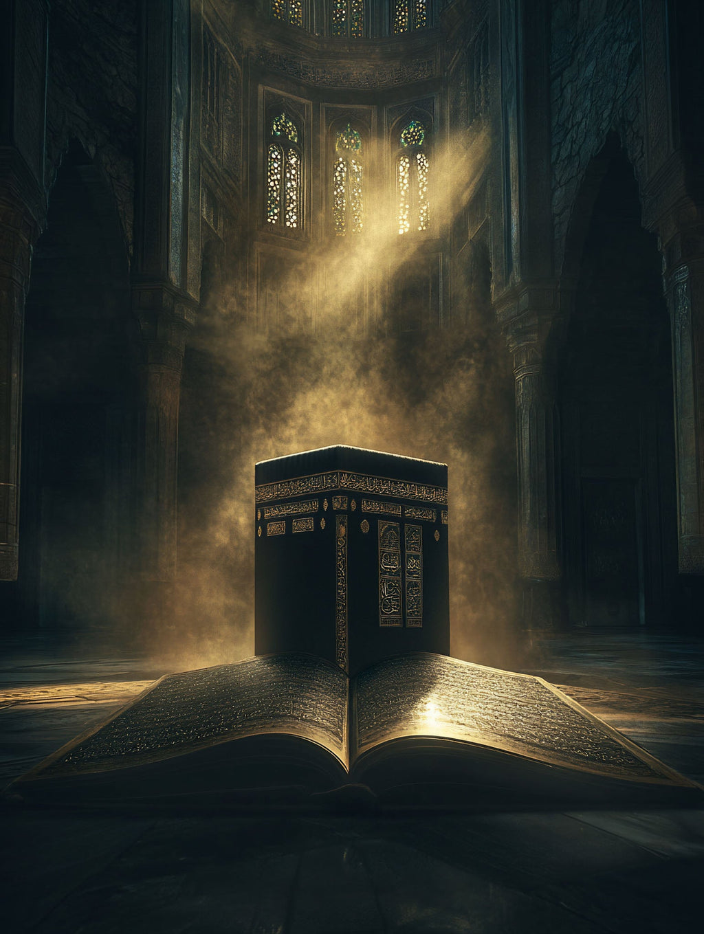Islamic Kaaba And Quran Wall Art