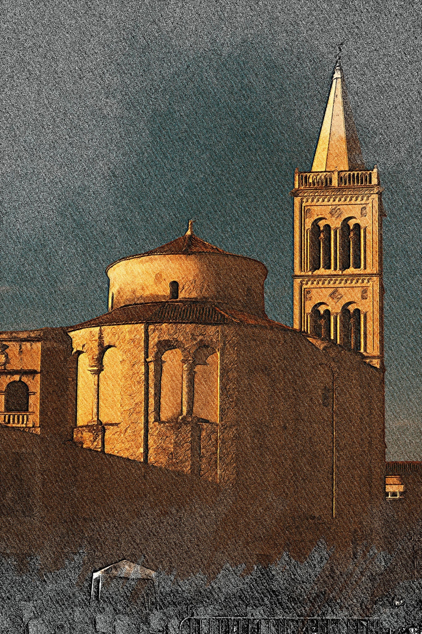 European Church Building Artwork