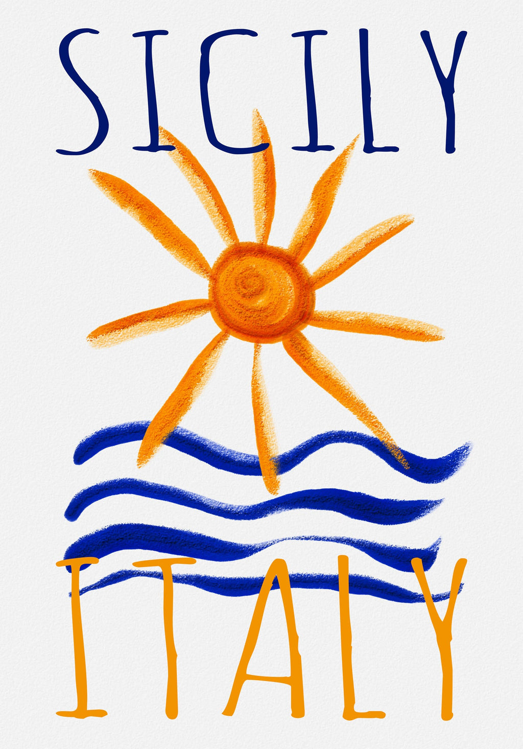 Sicily Italy Sun And Sea Poster