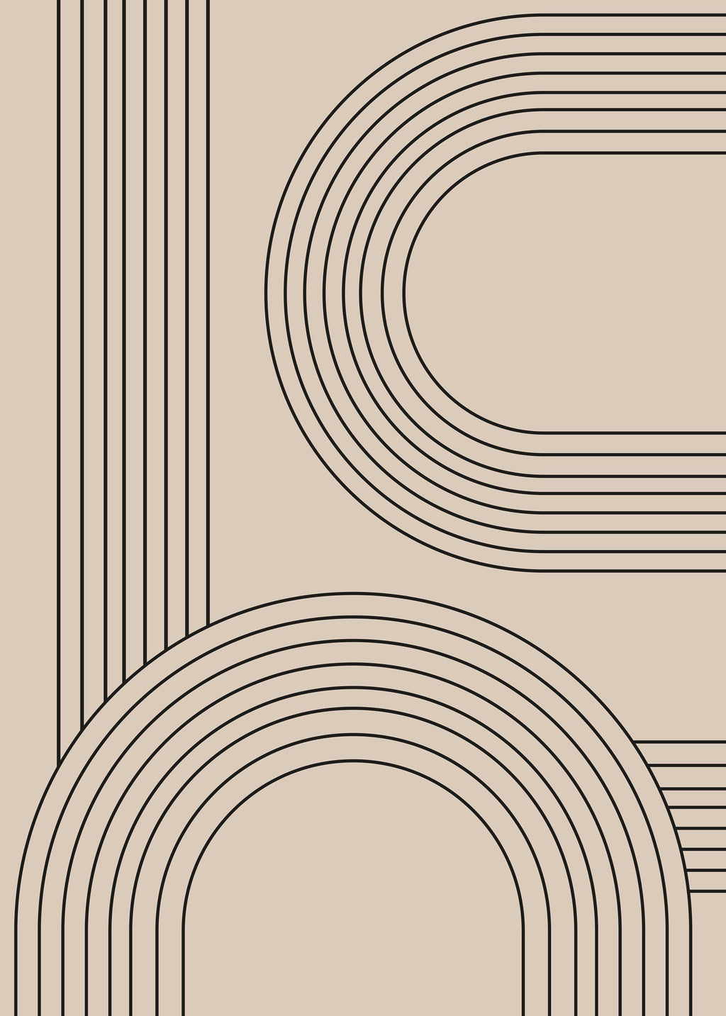 Abstract Arch Geometric Wall Art