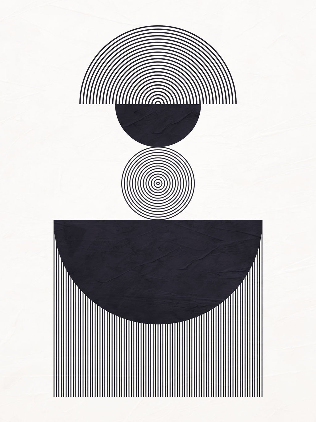 Abstract Geometric Composition Wall Art