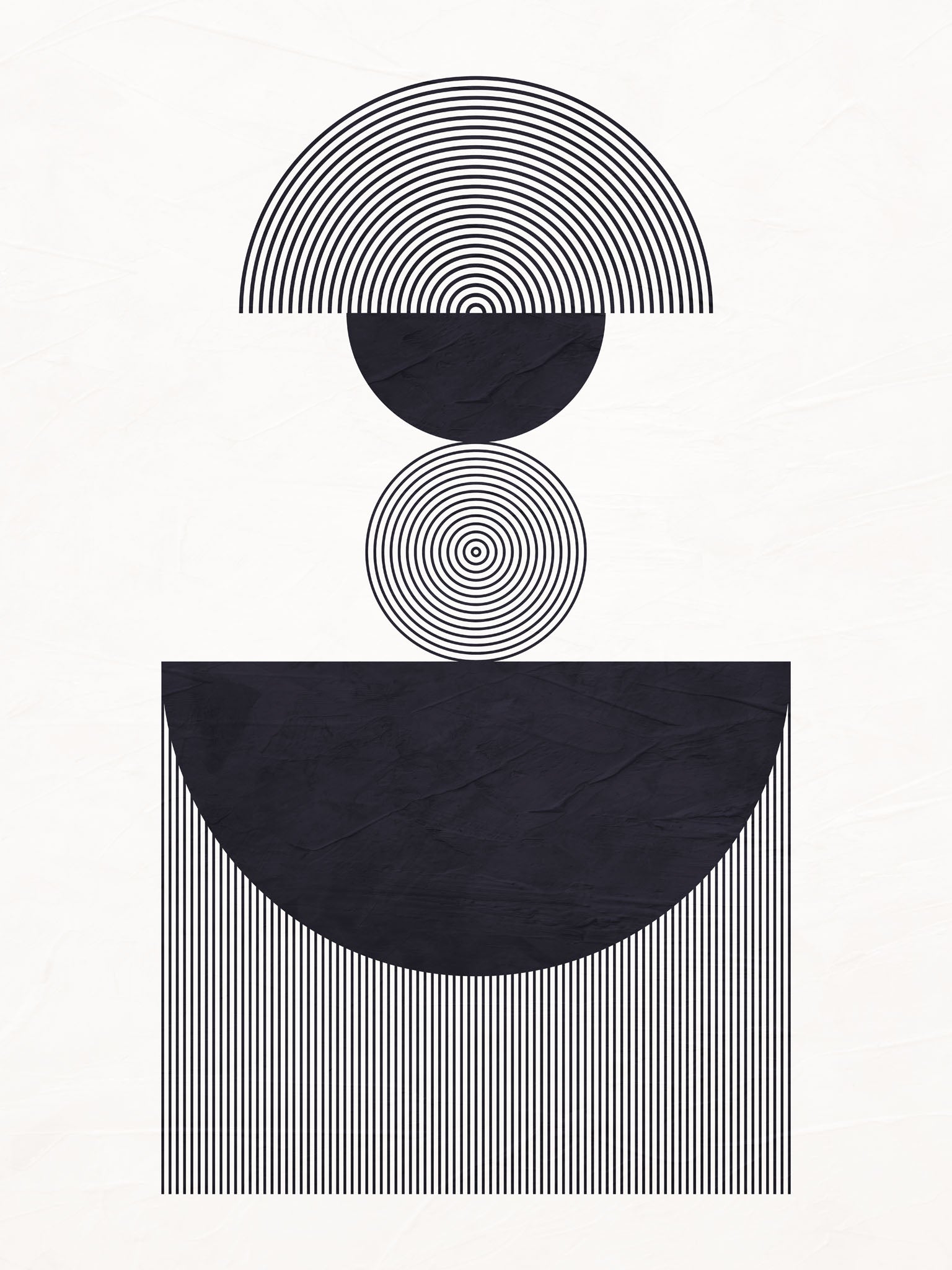 Abstract Geometric Composition Wall Art