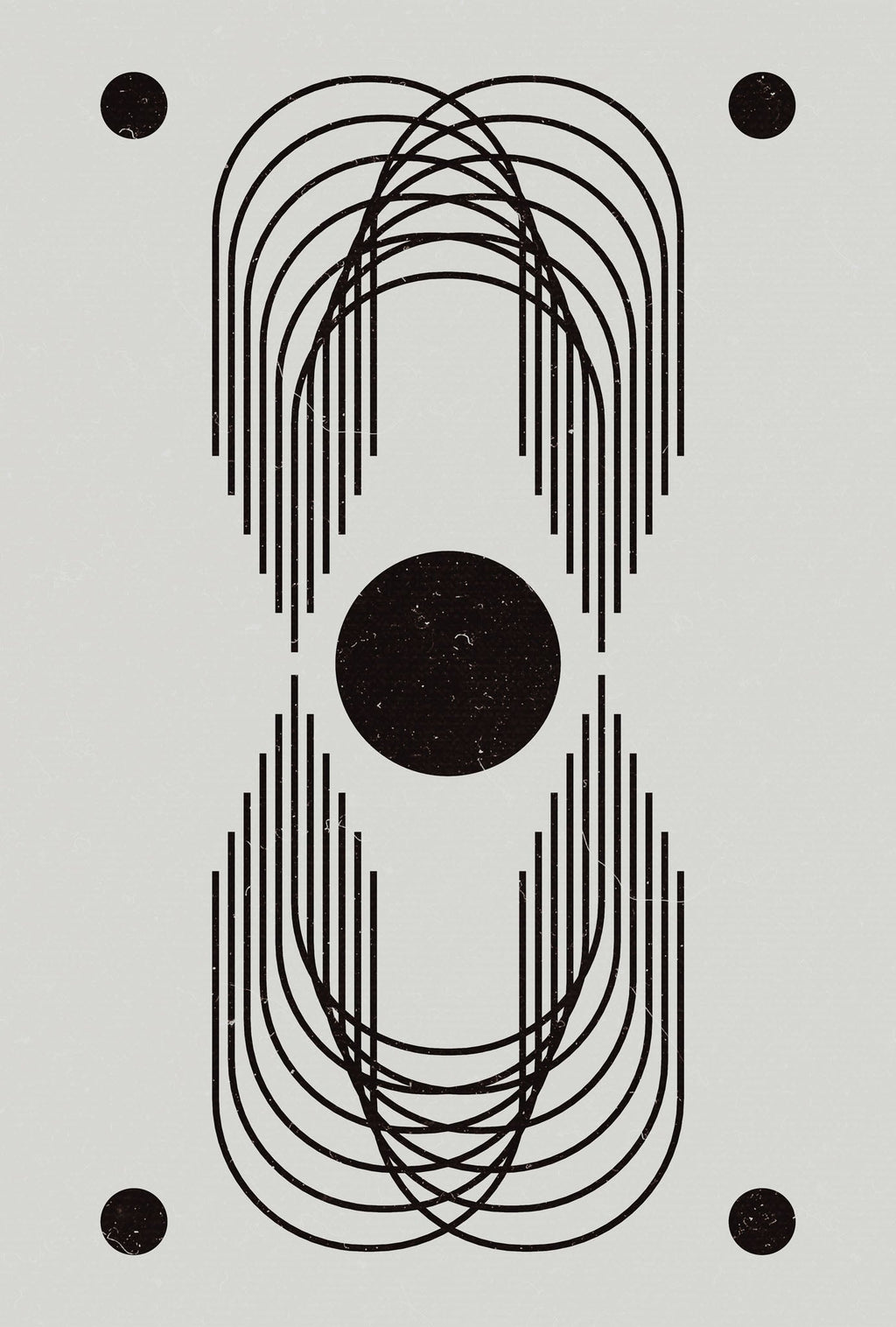 Abstract Geometric Arch Wall Art