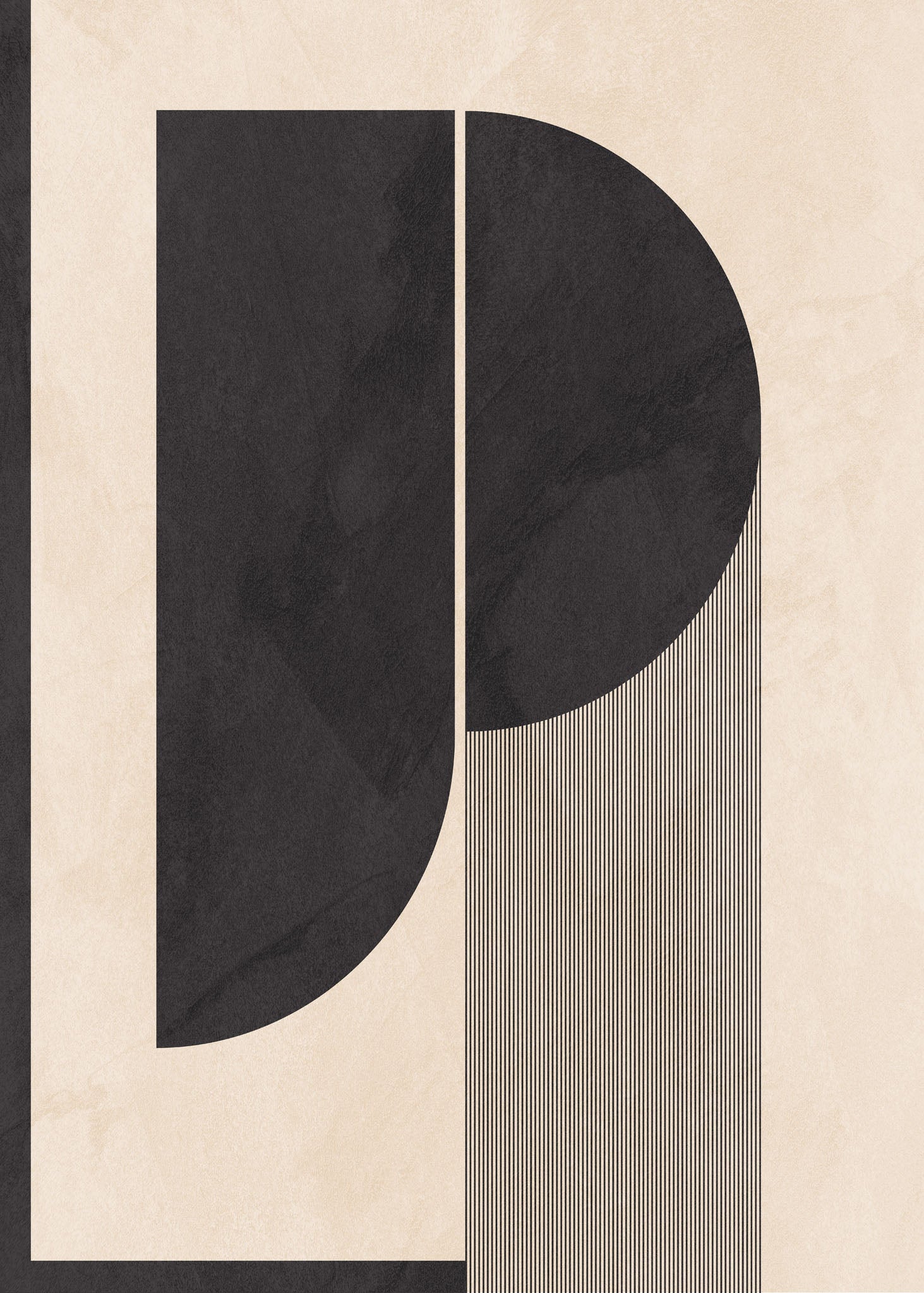 Abstract Geometric Composition Wall Art