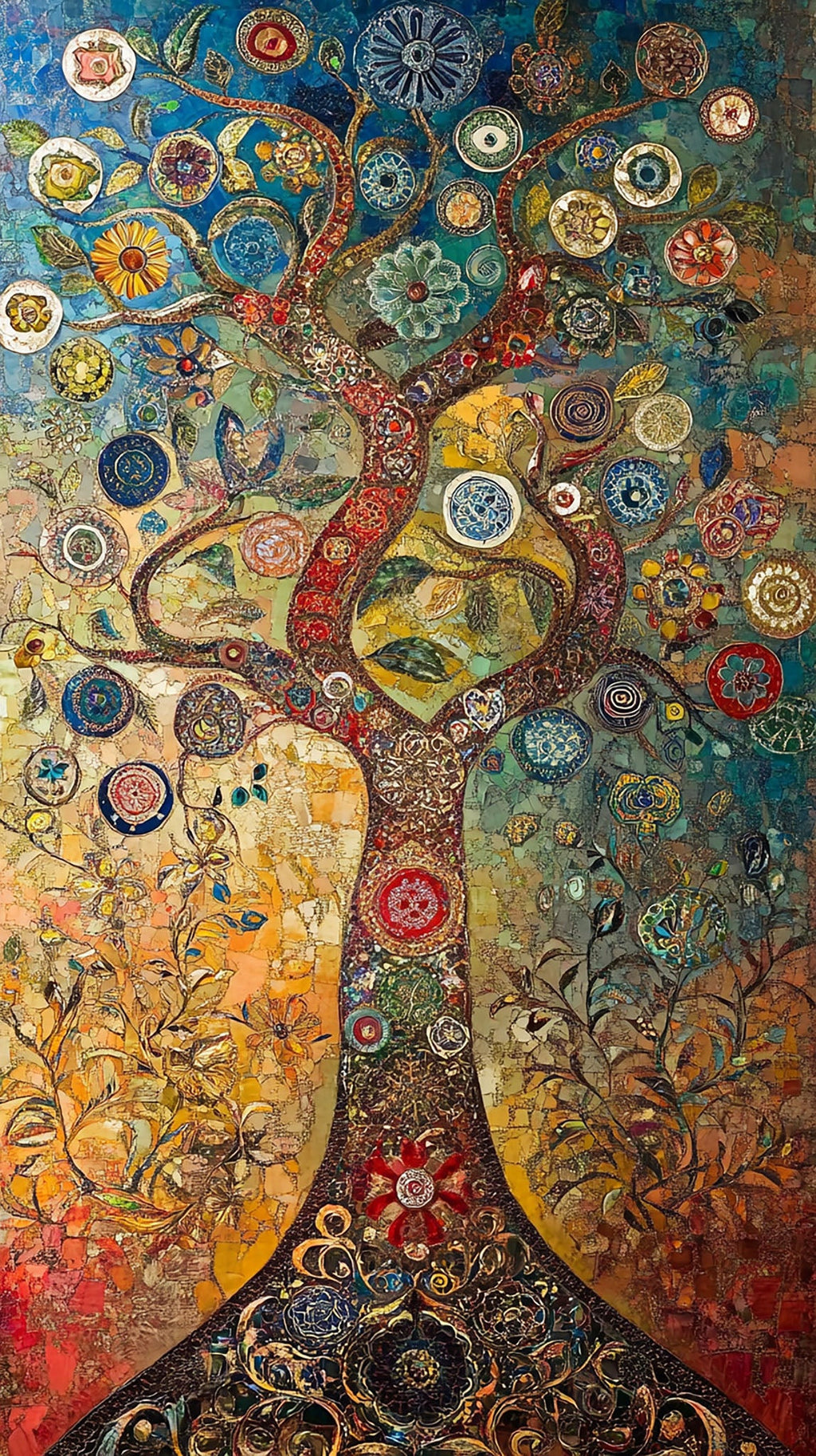 Vibrant Tree Of Life Wall Art