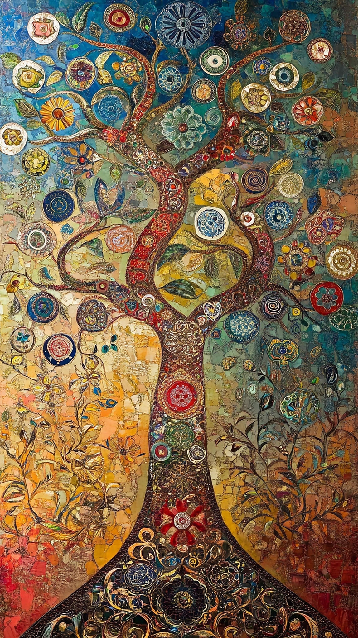 Vibrant Tree Of Life Wall Art