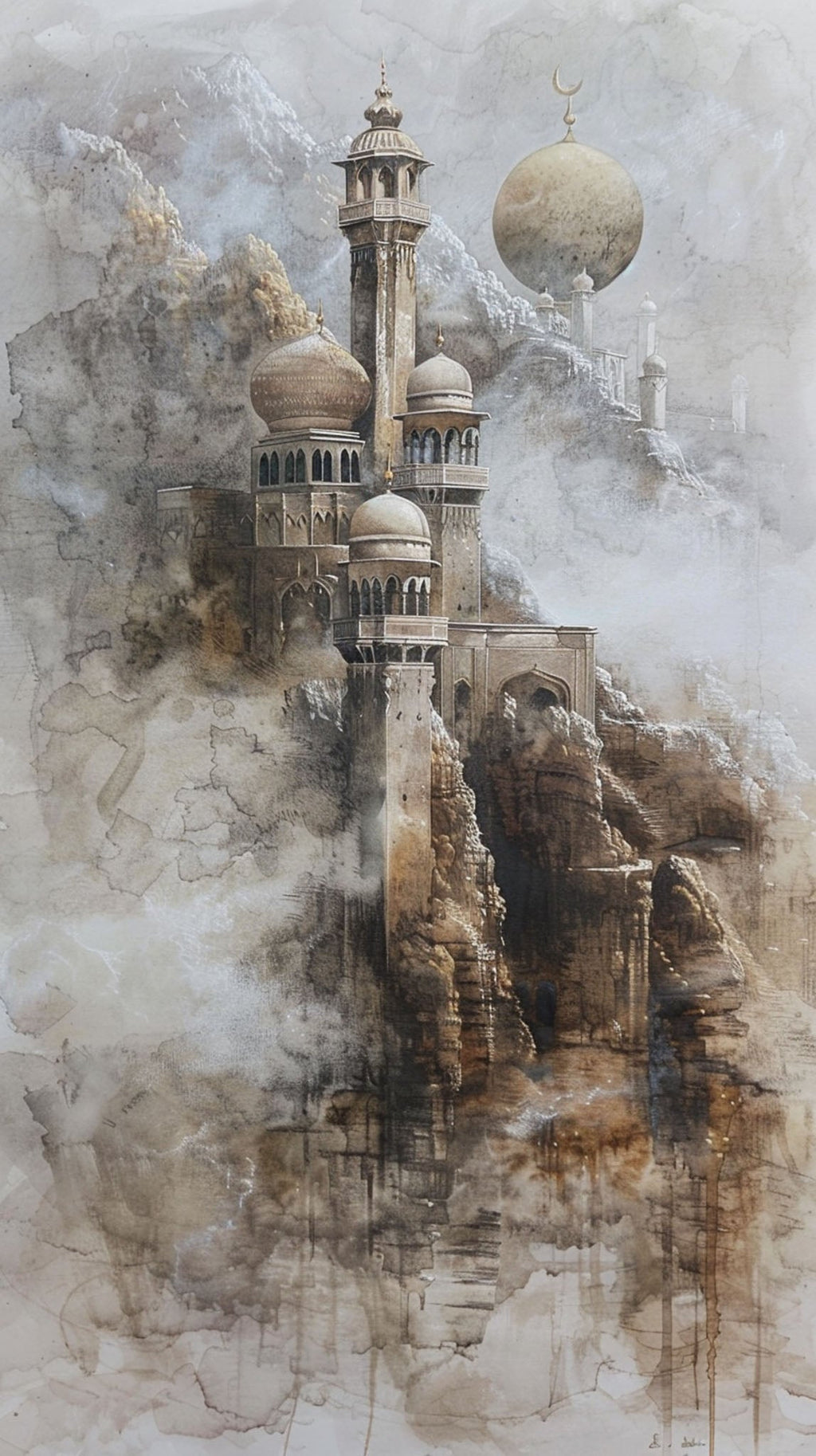 Islamic Mosque Landscape Wall Art