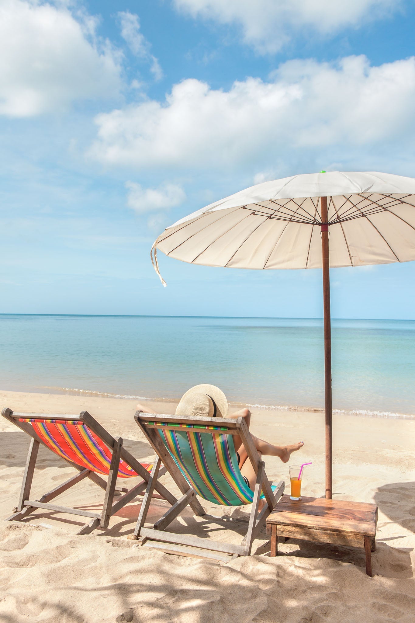 Tropical Beach Scene Wall Art
