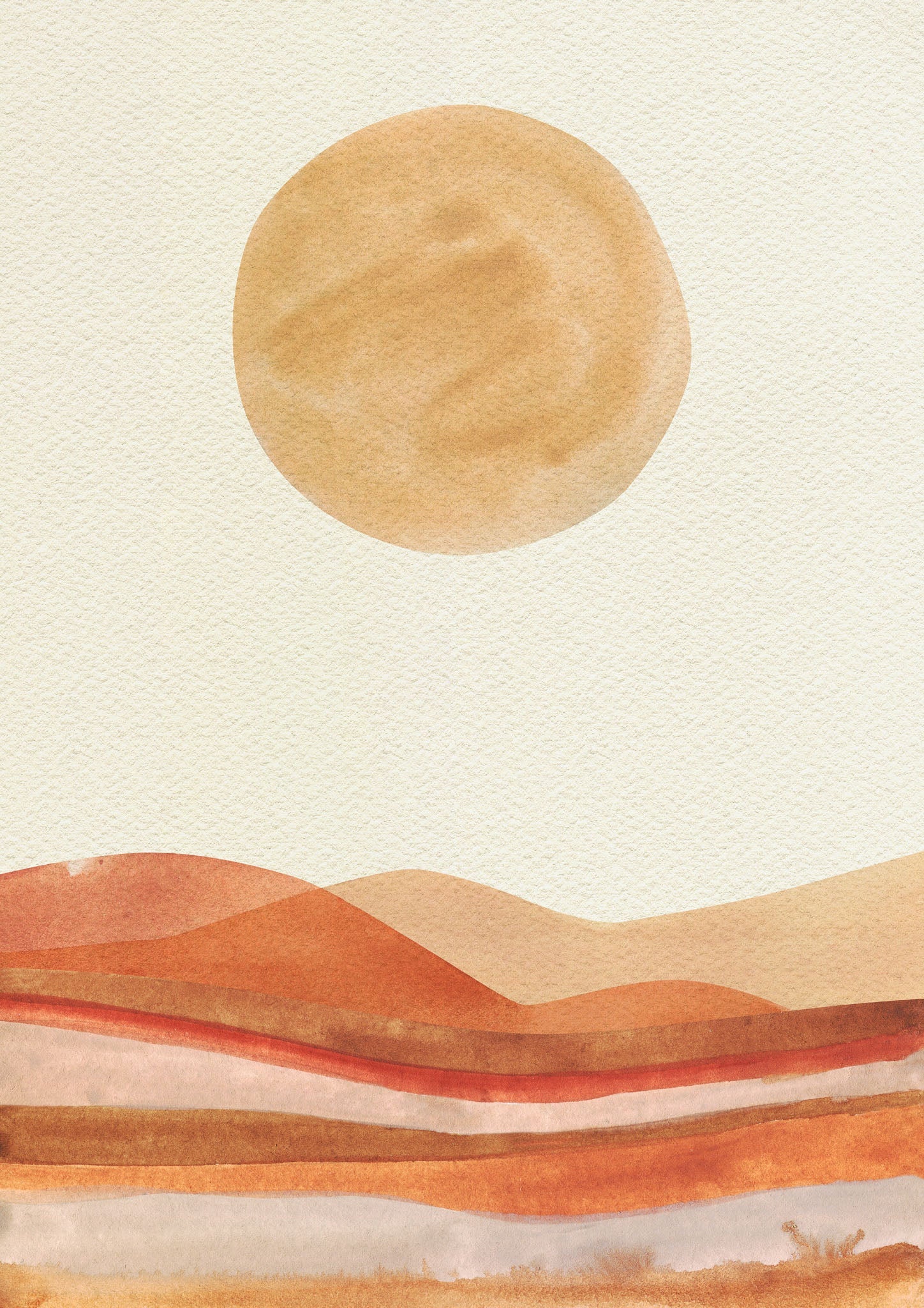 Abstract Desert Landscape Wall Art